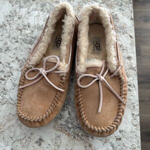 UGG Tan Moccasin Slippers